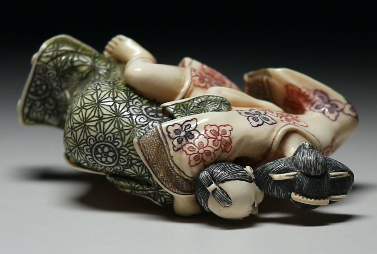 Intertwined Figures Shunga | Mammoth Ivory Art – Japonista