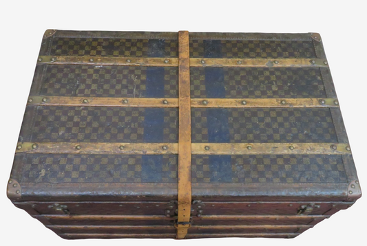 Louis Vuitton antique Damier travel trunk, view 2 of 10