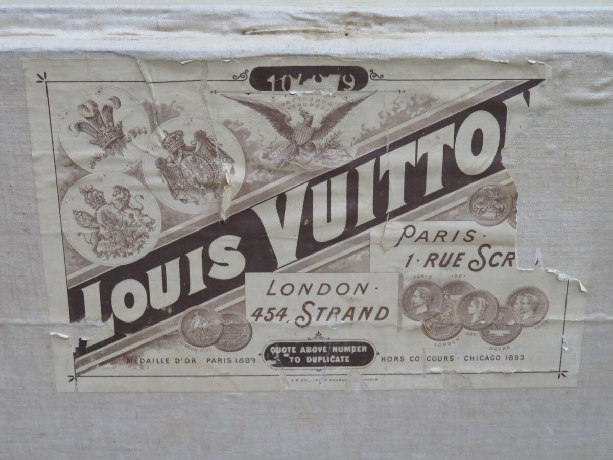 Louis Vuitton antique Damier travel trunk, view 7 of 10