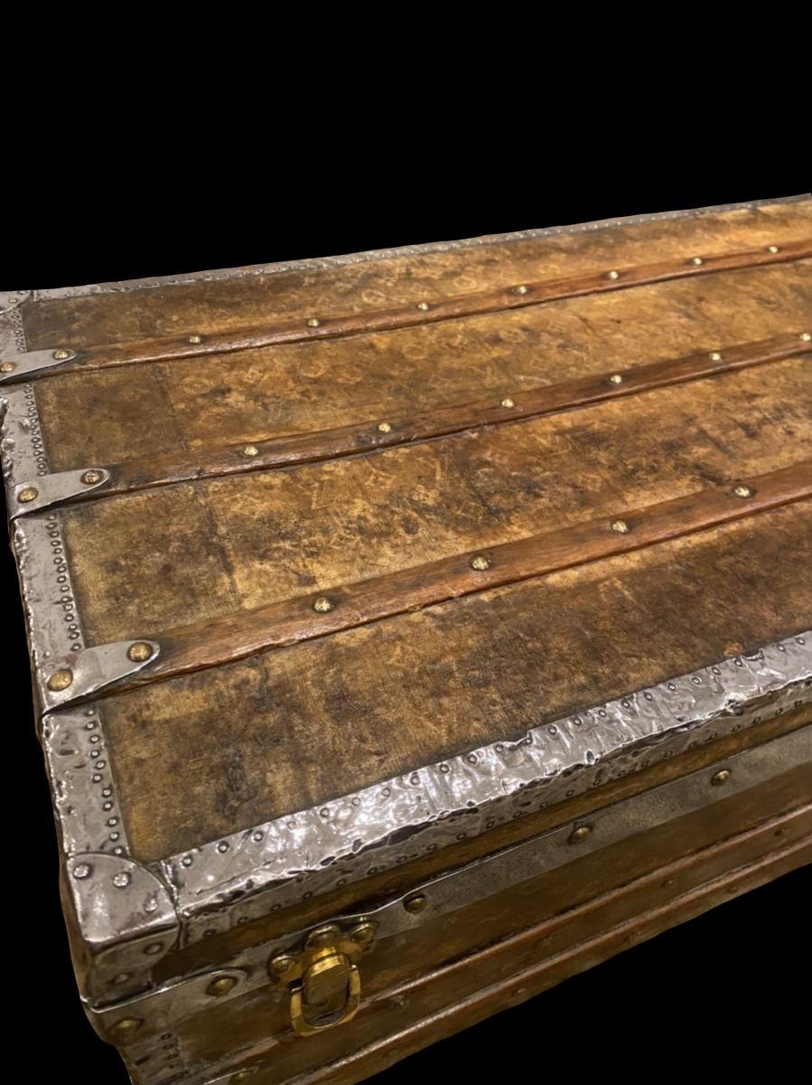 Louis Vuitton Monogram footlocker trunk, attributed 1896, view 4 of 10