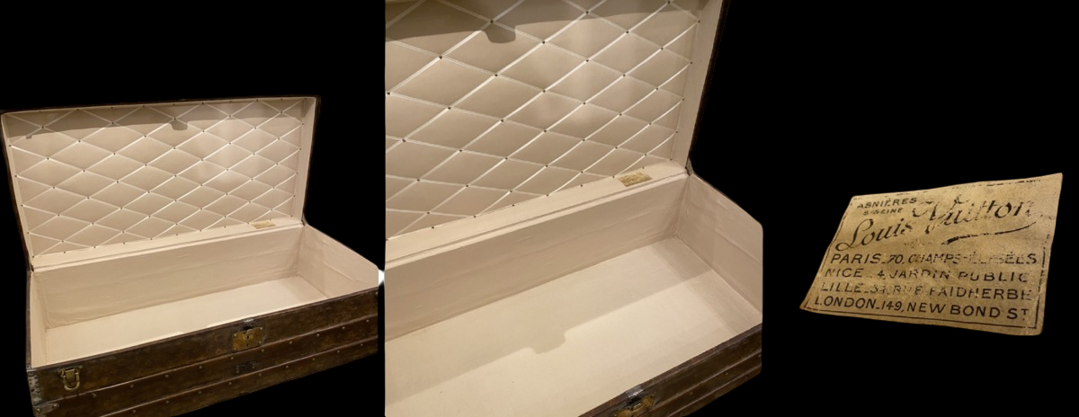Louis Vuitton Monogram footlocker trunk, attributed 1896, view 10 of 10