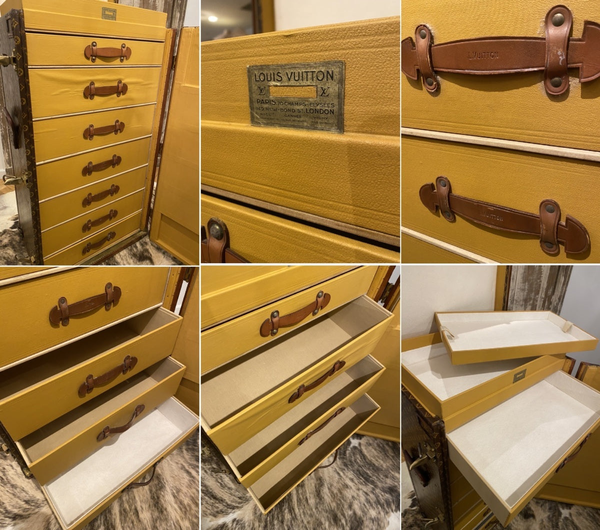 Louis Vuitton 1930s wardrobe trunk No. 160990, view 5 of 9