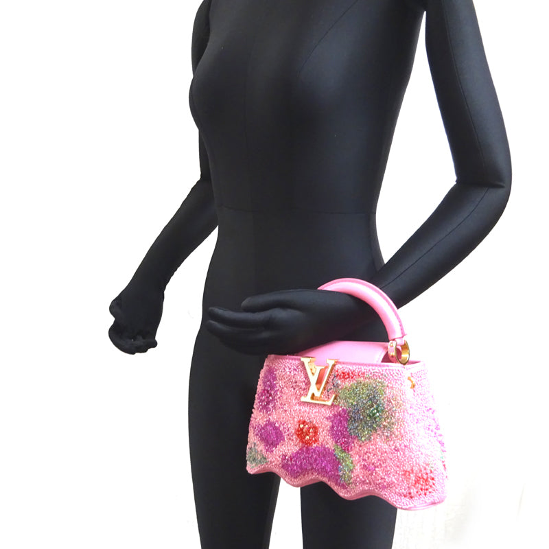 Louis Vuitton Capushell Mini Rose beaded bag, view 3 of 10