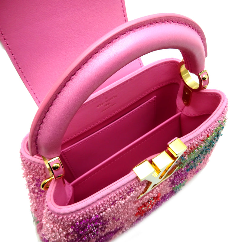 Louis Vuitton Capushell Mini Rose beaded bag, view 7 of 10