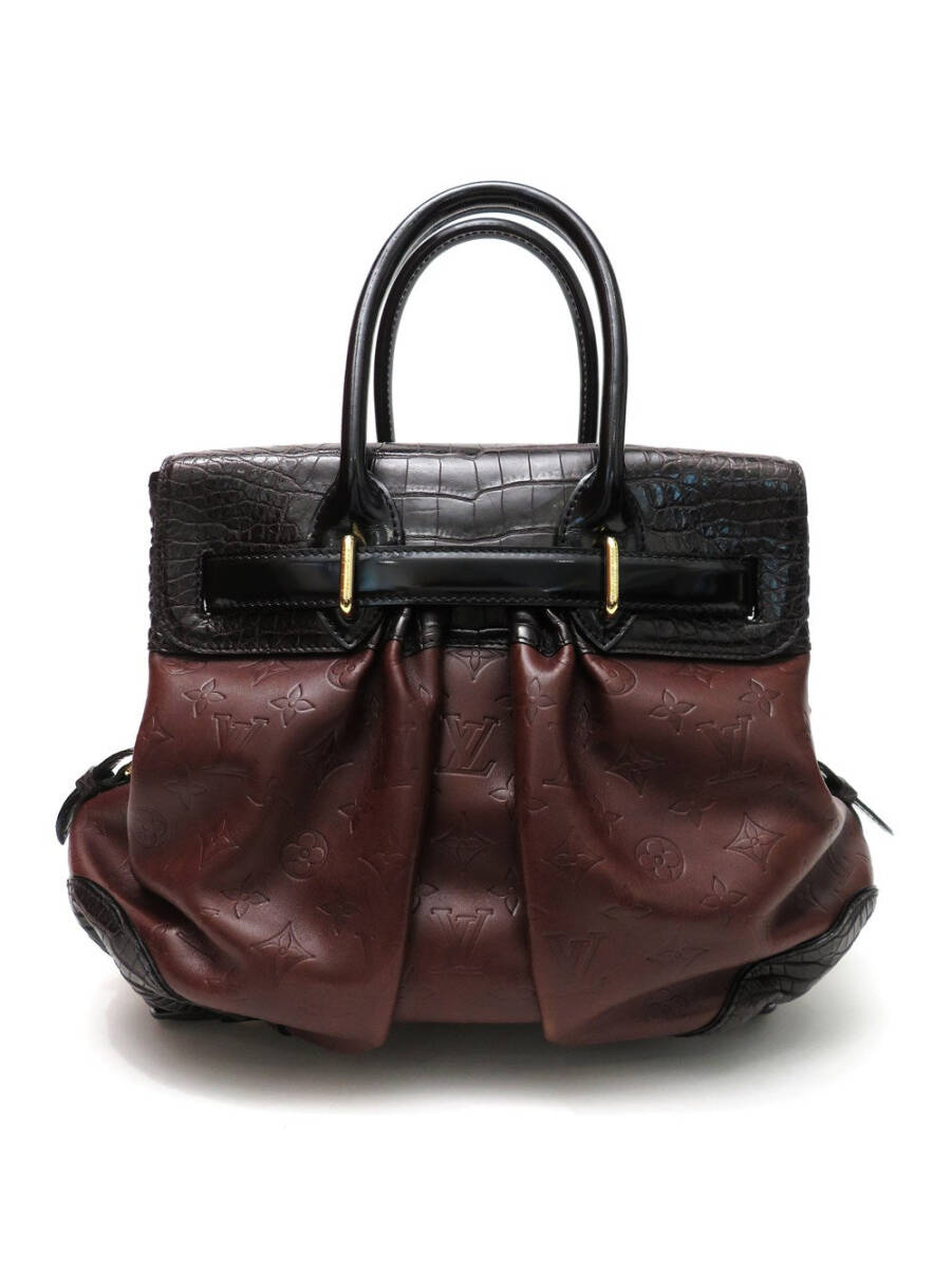 Louis Vuitton Les Extraordinaires City Steamer in moka and alligator, view 2 of 10