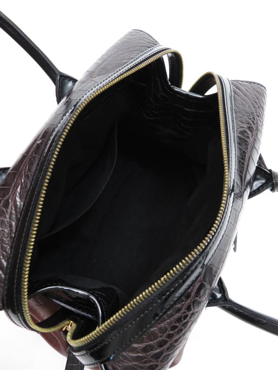 Louis Vuitton Les Extraordinaires City Steamer in moka and alligator, view 8 of 10