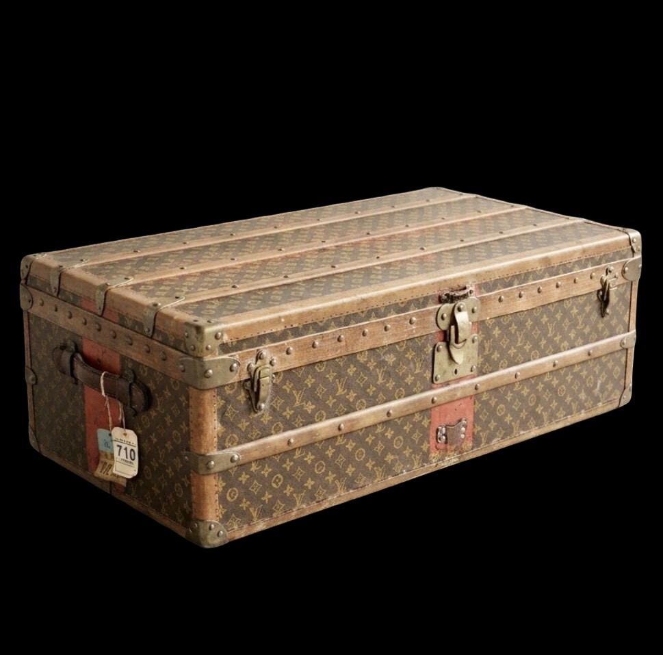 Louis Vuitton Monogram Cabin Trunk No. 181990, Circa 1915, Paris & London Label, 100 cm