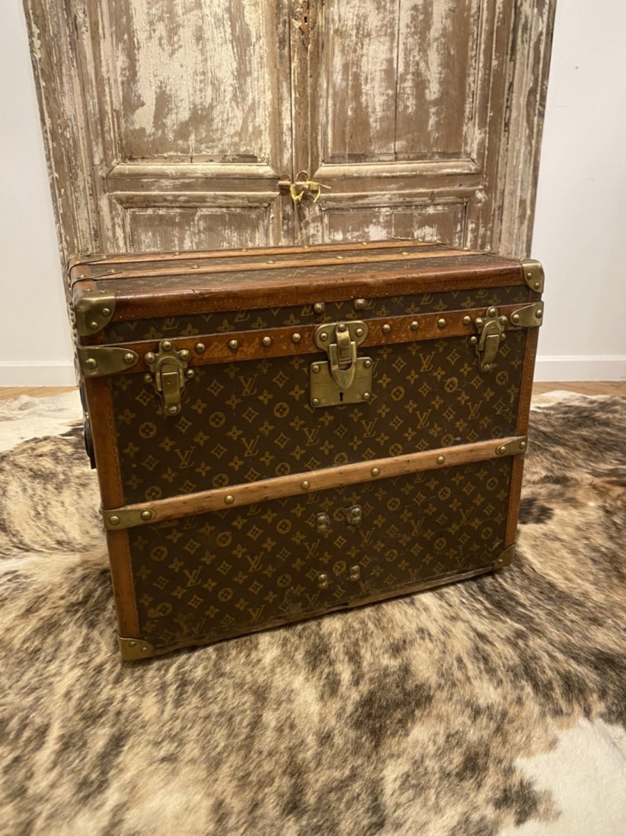 Louis Vuitton Monogram Shoe Trunk No. 296360 with Four Removable Trays, France, 1920s