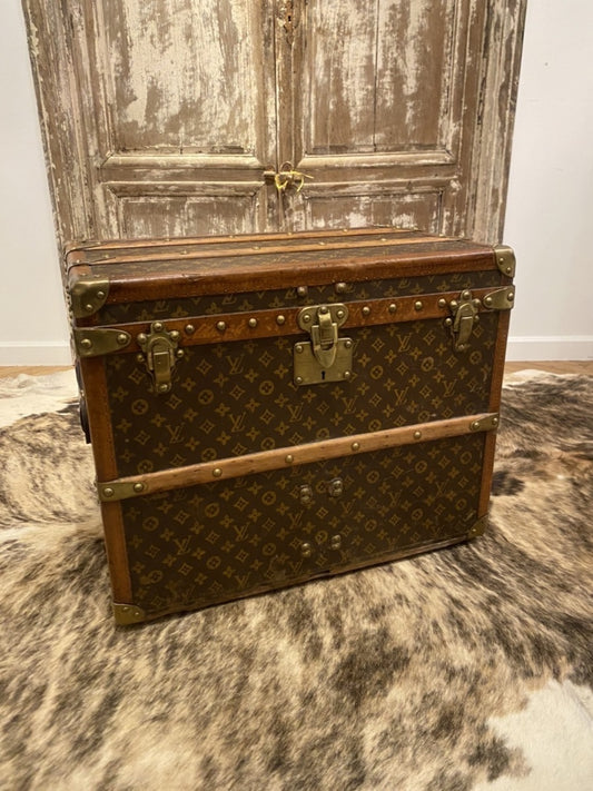 Louis Vuitton Monogram Shoe Trunk No. 296360 with Four Removable Trays, France, 1920s
