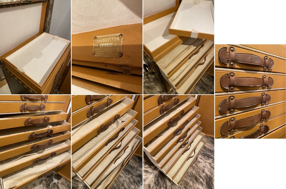 Louis Vuitton 1930s multi-drawer wardrobe trunk, view 3 of 9