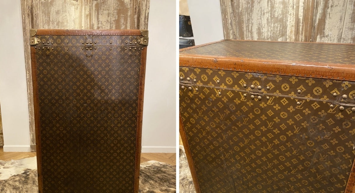 Louis Vuitton 1930s multi-drawer wardrobe trunk, view 8 of 9