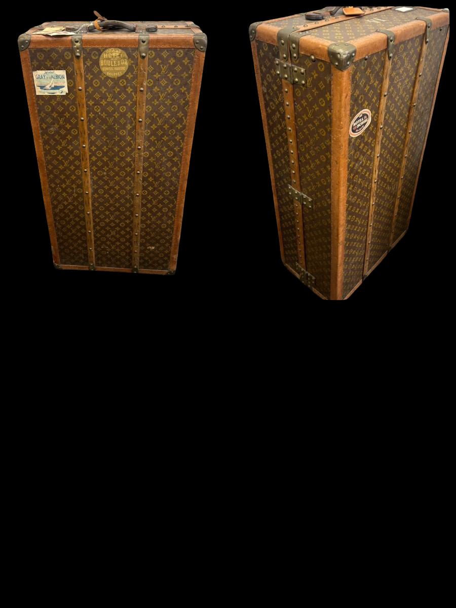 Louis Vuitton circa 1918 Monogram wardrobe trunk, view 6 of 9