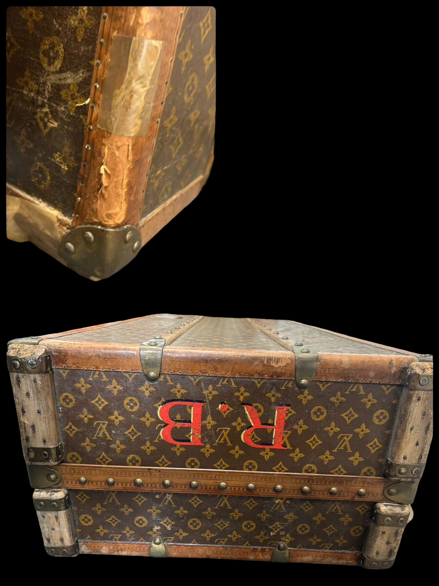 Louis Vuitton circa 1918 Monogram wardrobe trunk, view 8 of 9