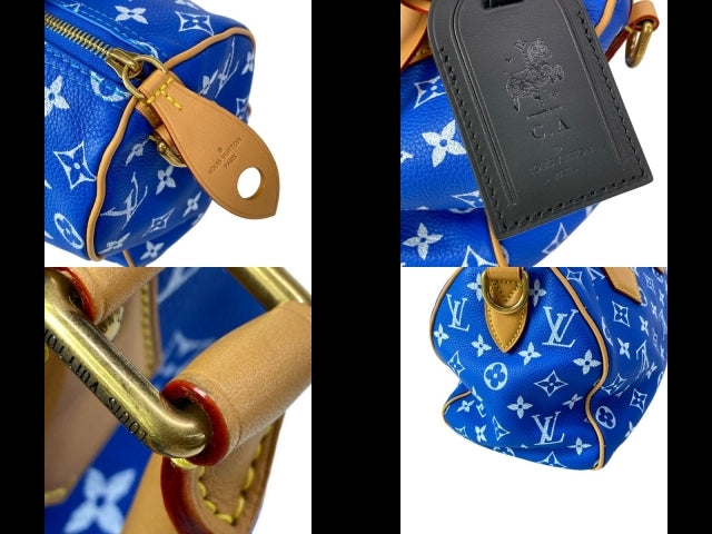 Louis Vuitton Speedy P9 Bandoulière 25 in blue, view 6 of 10