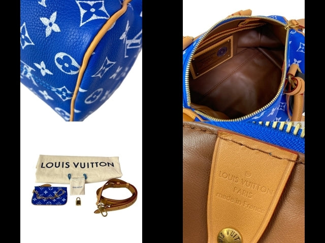 Louis Vuitton Speedy P9 Bandoulière 25 in blue, view 9 of 10