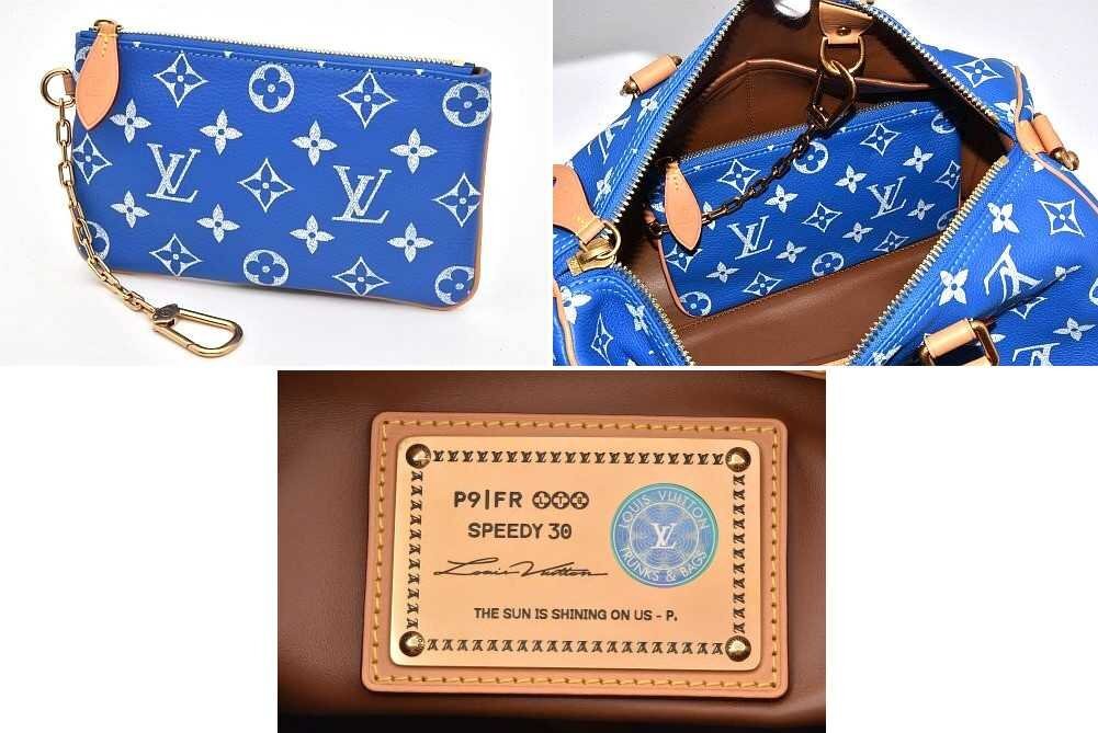 Louis Vuitton Speedy P9 Bandoulière 30 in blue, view 8 of 9