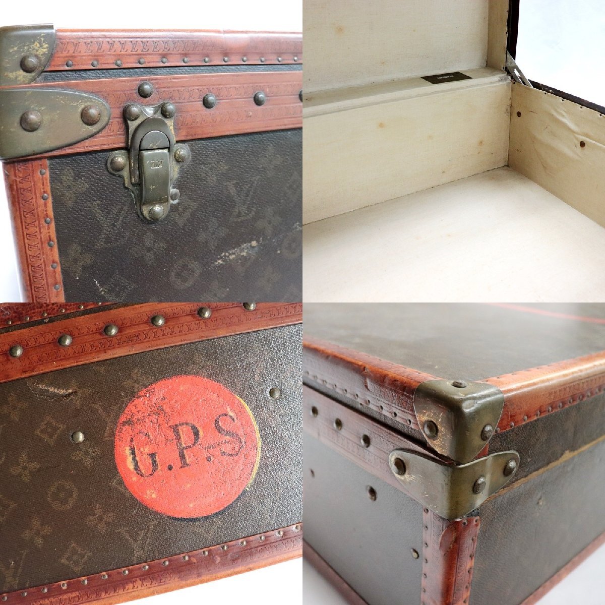 Louis Vuitton vintage Monogram 75 cm trunk, view 10 of 10