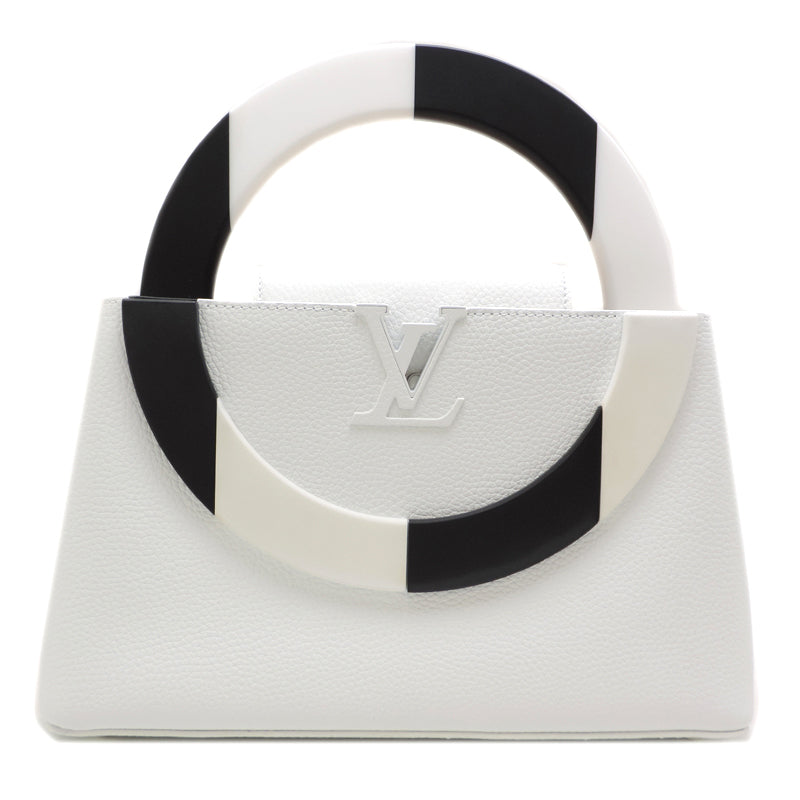 Louis Vuitton × Daniel Buren ArtyCapucines MM in yellow, view 2 of 10