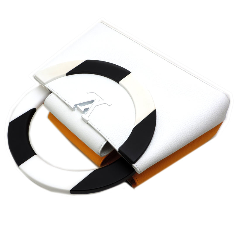 Louis Vuitton × Daniel Buren ArtyCapucines MM in yellow, view 5 of 10