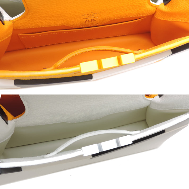 Louis Vuitton × Daniel Buren ArtyCapucines MM in yellow, view 8 of 10