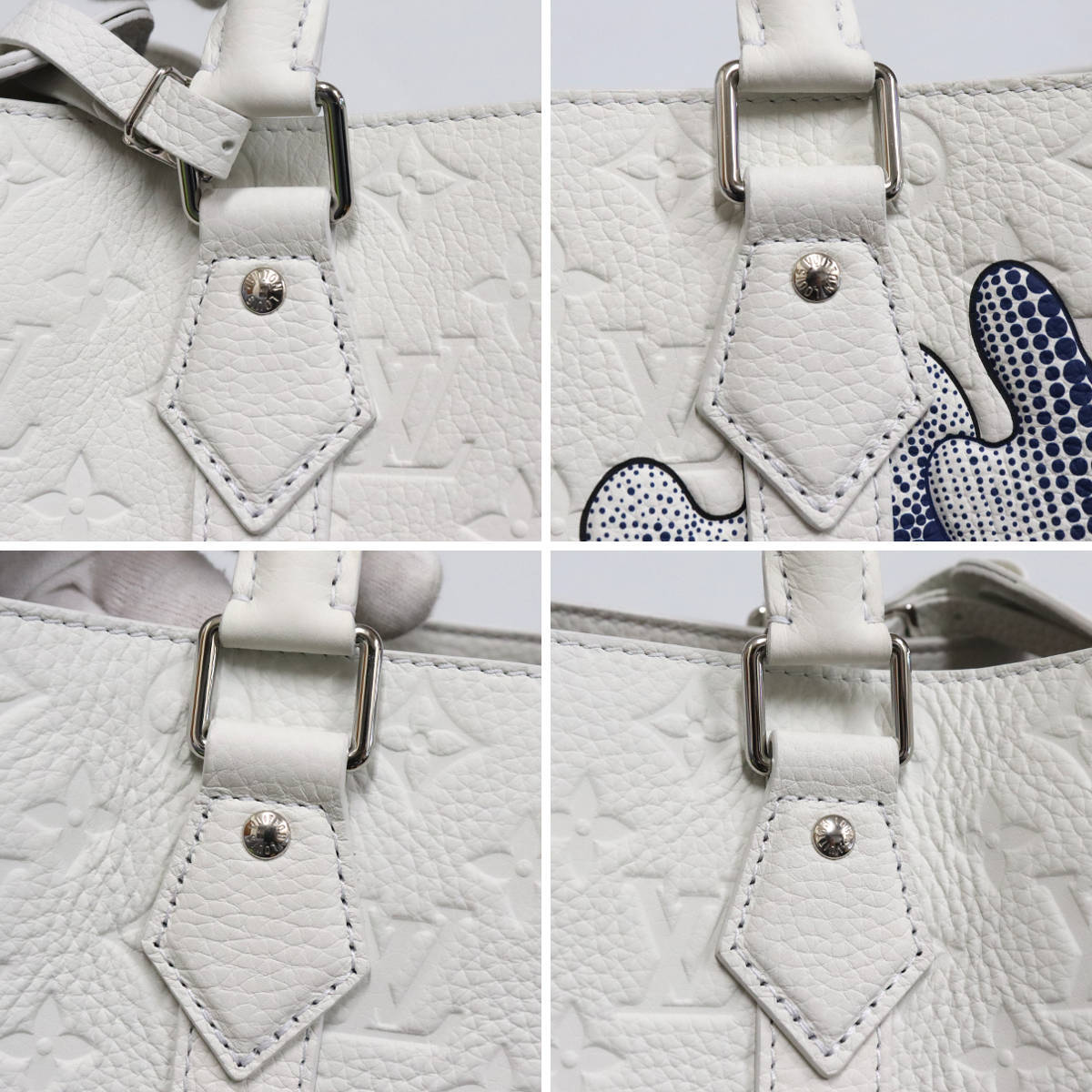 Louis Vuitton × Yayoi Kusama Sac Plat 24H tote, view 3 of 10