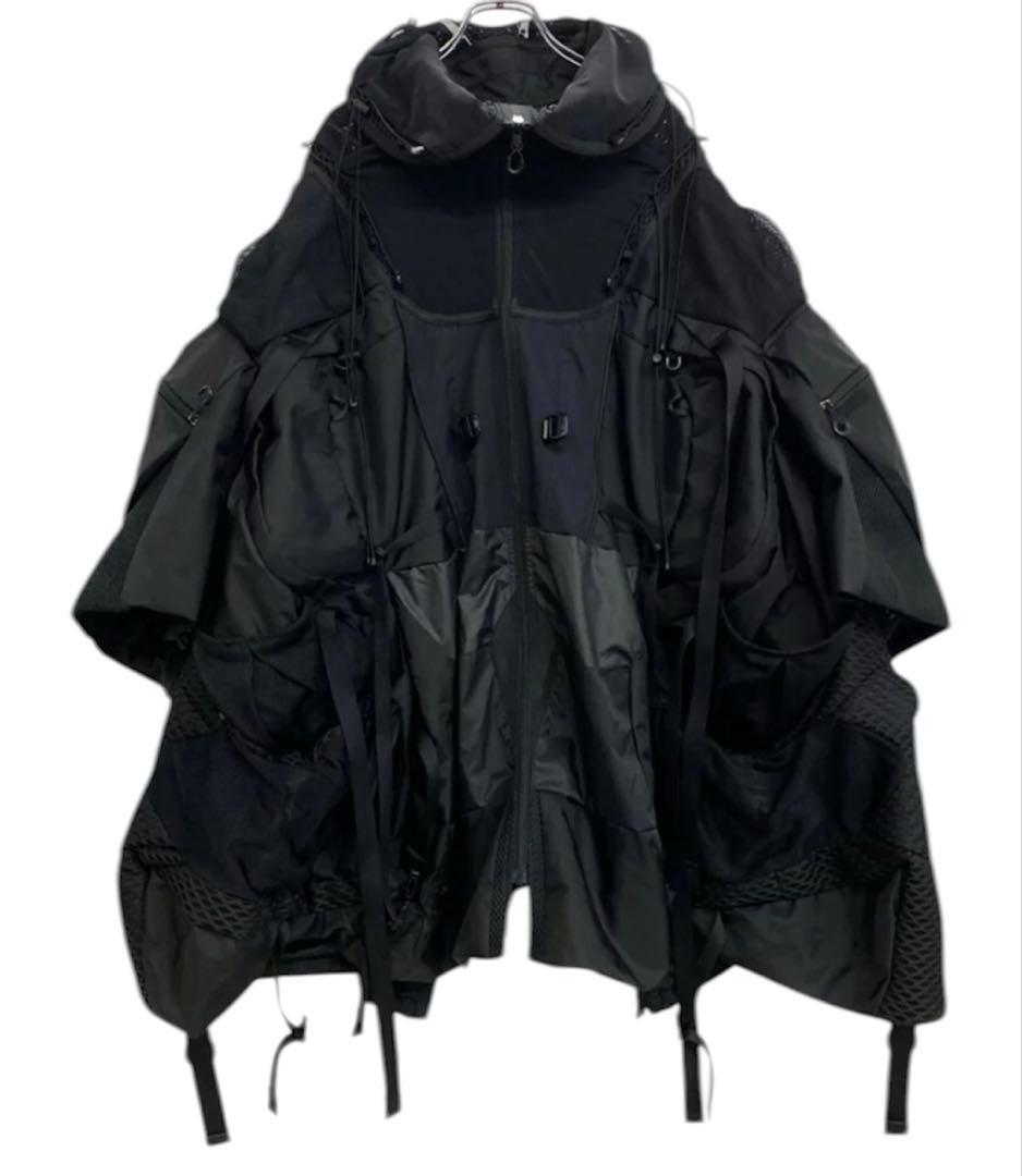 JUNYA WATANABE COMME des GARÇONS AD2023 Tactical Mesh Panel Hooded Jacket JL-J002, view 1