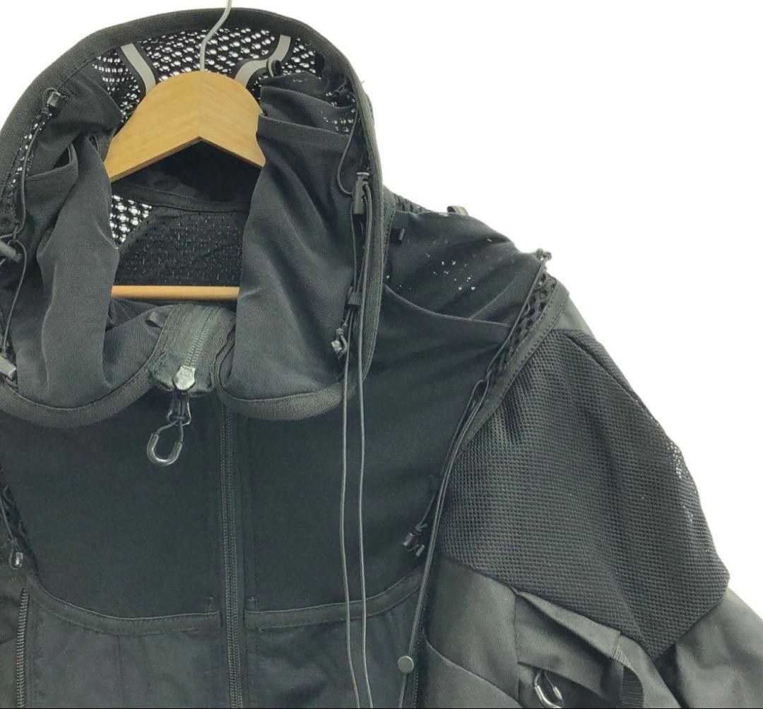 JUNYA WATANABE COMME des GARÇONS AD2023 Tactical Mesh Panel Hooded Jacket JL-J002, view 4