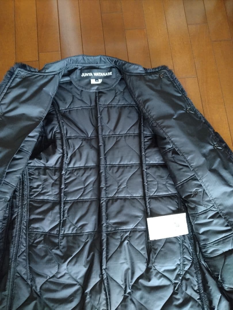 JUNYA WATANABE COMME des GARÇONS AD2022 Faux Fur and Quilted Long Coat JJ-C008, view 7
