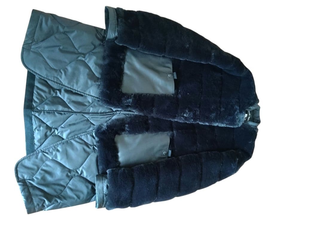 JUNYA WATANABE COMME des GARÇONS AD2022 Faux Fur and Quilted Long Coat JJ-C008, view 8
