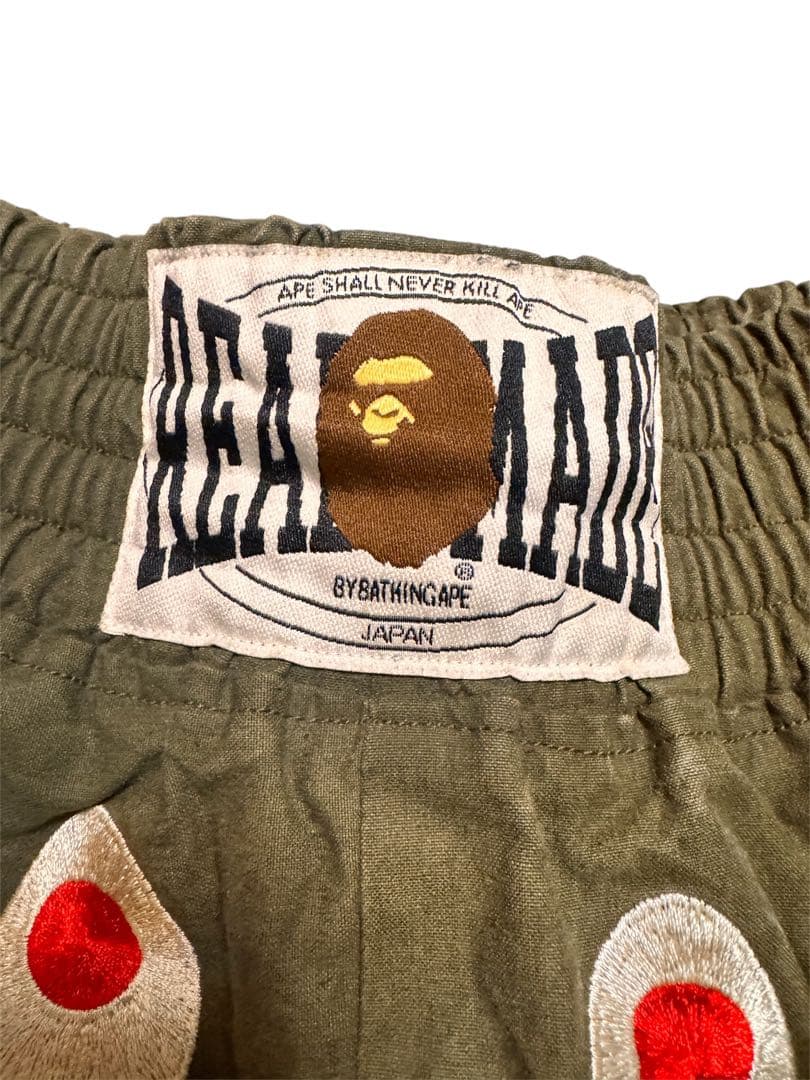 READYMADE × A BATHING APE Shark Shorts with Tiger Patch and Chenille WGM, view 4