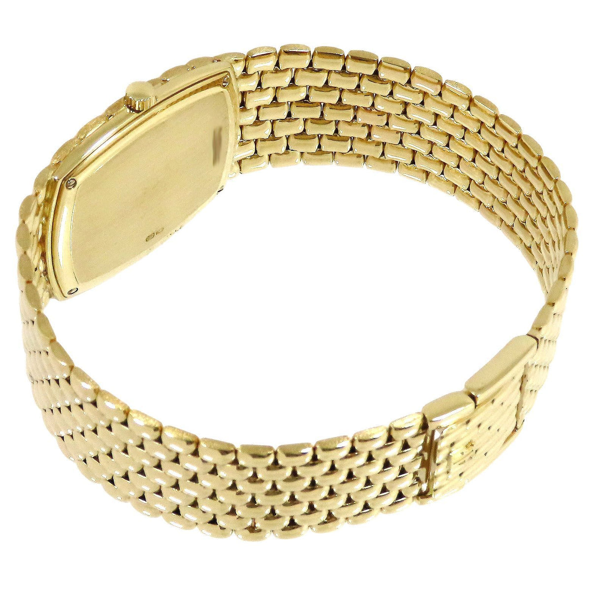 Audemars Piguet Cobra 18K Yellow Gold · 12-Diamond Dial · 81.1g · Manual Wind Vintage Integrated Bracelet Watch