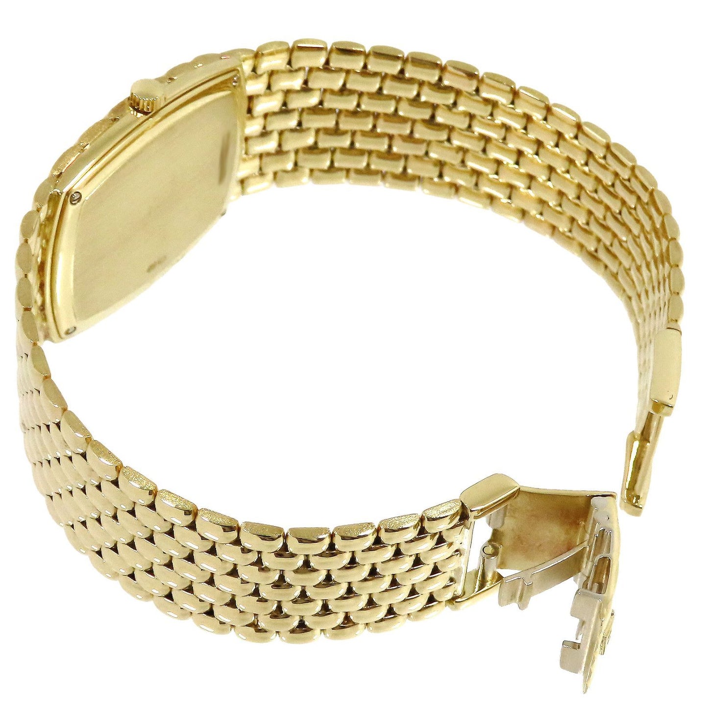 Audemars Piguet Cobra 18K Yellow Gold · 12-Diamond Dial · 81.1g · Manual Wind Vintage Integrated Bracelet Watch