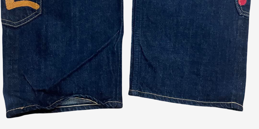 EVISU Paris × Siotani Brothers Many Pocket Jeans Japan Made Yamane Multi Kamome Denim as worn by Travis Scott