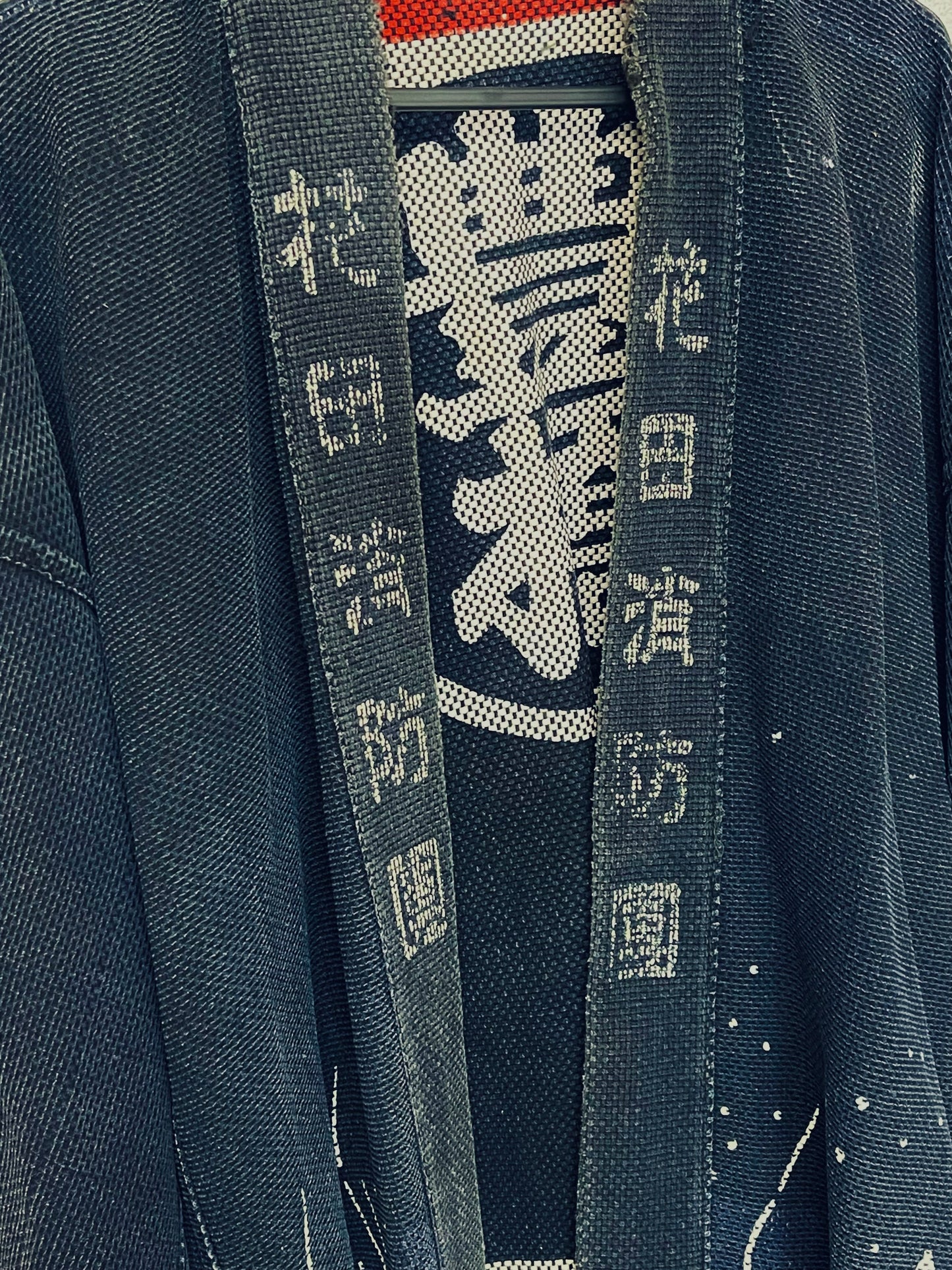 Vintage Japanese Fire Brigade Hanten Happi Coat | Sashiko Fireman Jacket | Hikeshi Banten | Indigo Cotton Festival Coat | Edo Style