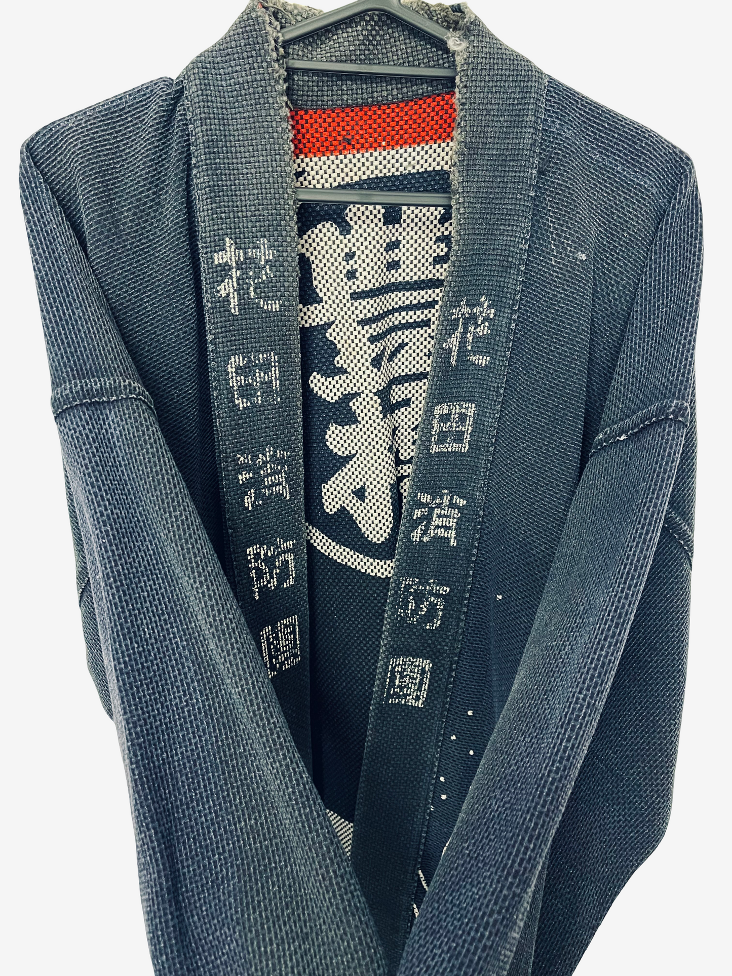 Vintage Japanese Fire Brigade Hanten Happi Coat | Sashiko Fireman Jacket | Hikeshi Banten | Indigo Cotton Festival Coat | Edo Style