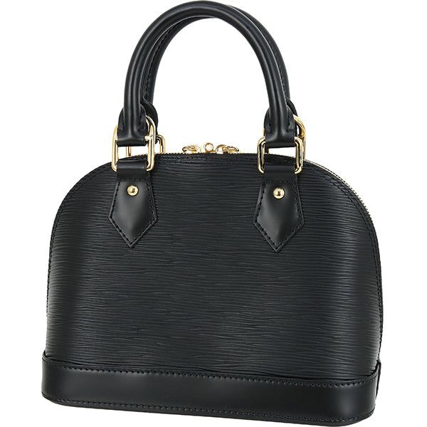 Louis Vuitton x Takashi Murakami Alma BB M13670 Black Epi Leather Panda Charm 2WAY Bag