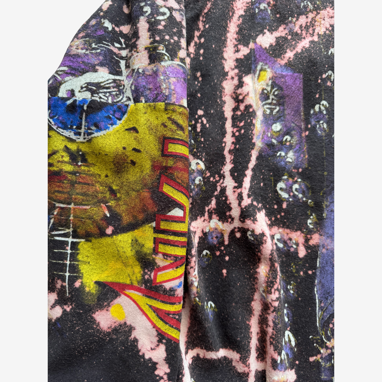 Japanese Reconstructed Rock COTÉ MER Def Leppard Band Tee Remake Bomber Jacket