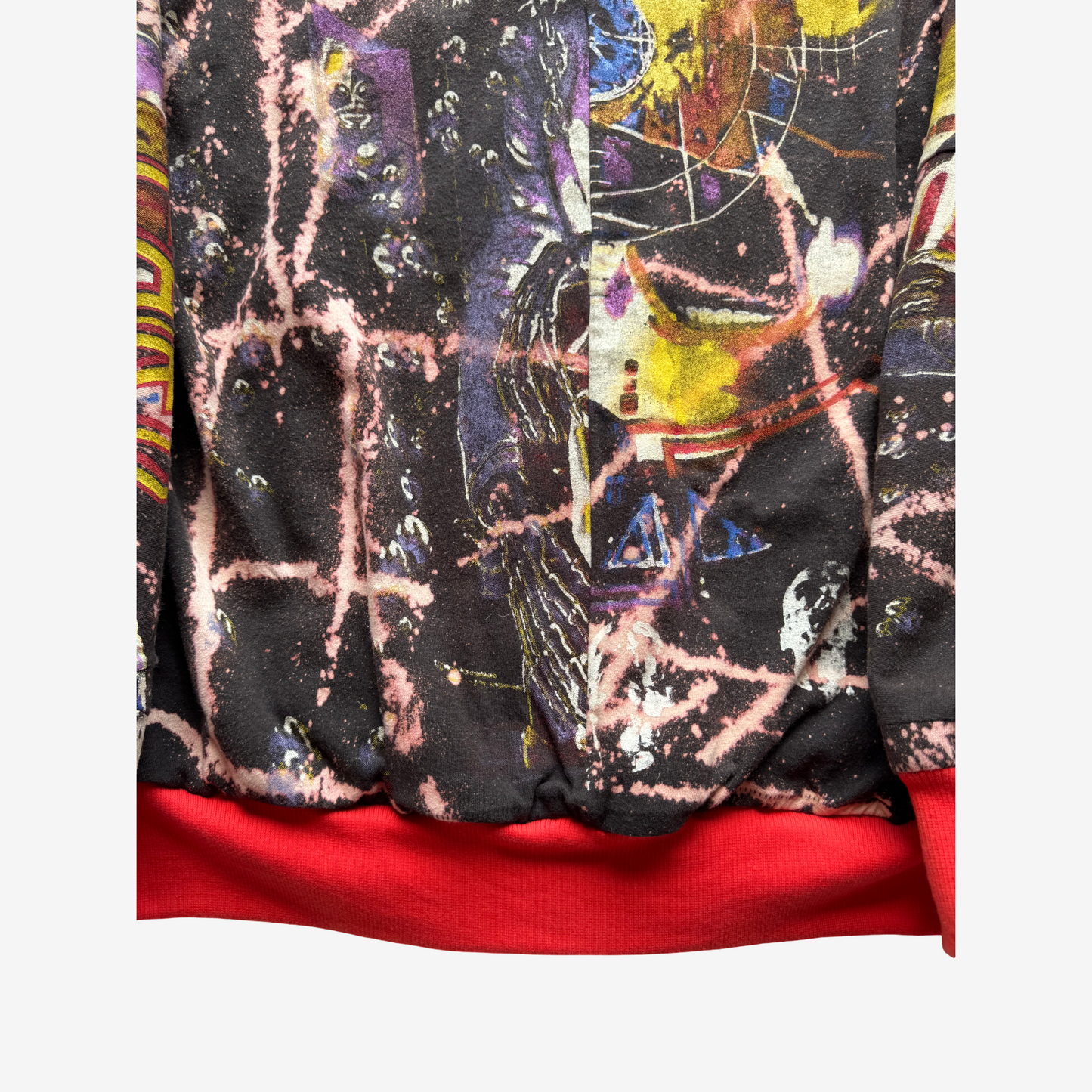 Japanese Reconstructed Rock COTÉ MER Def Leppard Band Tee Remake Bomber Jacket