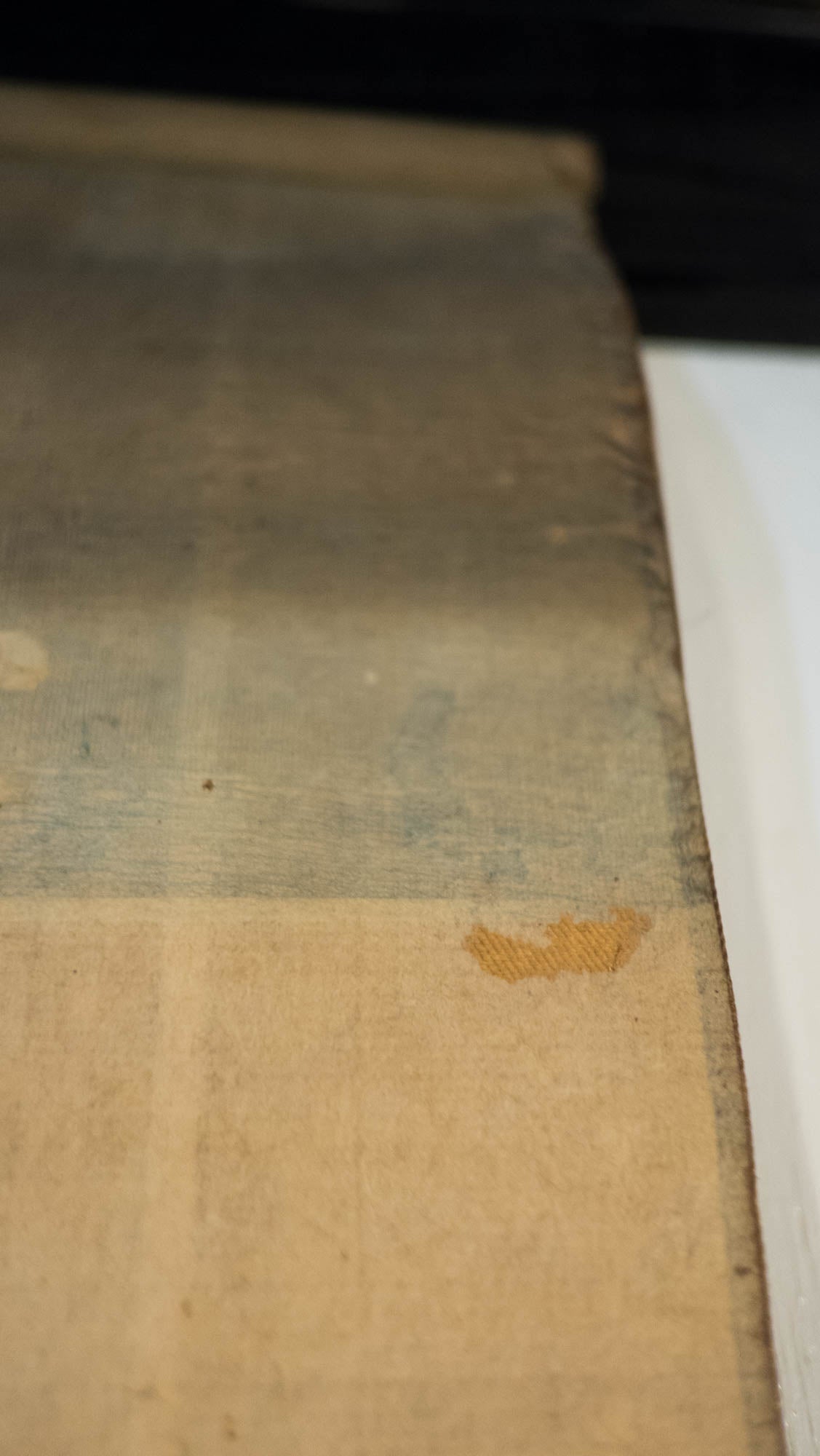 Antique Japanese Raigō Scroll – Amida Buddha Descending with Bodhisattvas – Pure Land Buddhist Hanging Scroll – Spiritual Art for Reflection & Peace