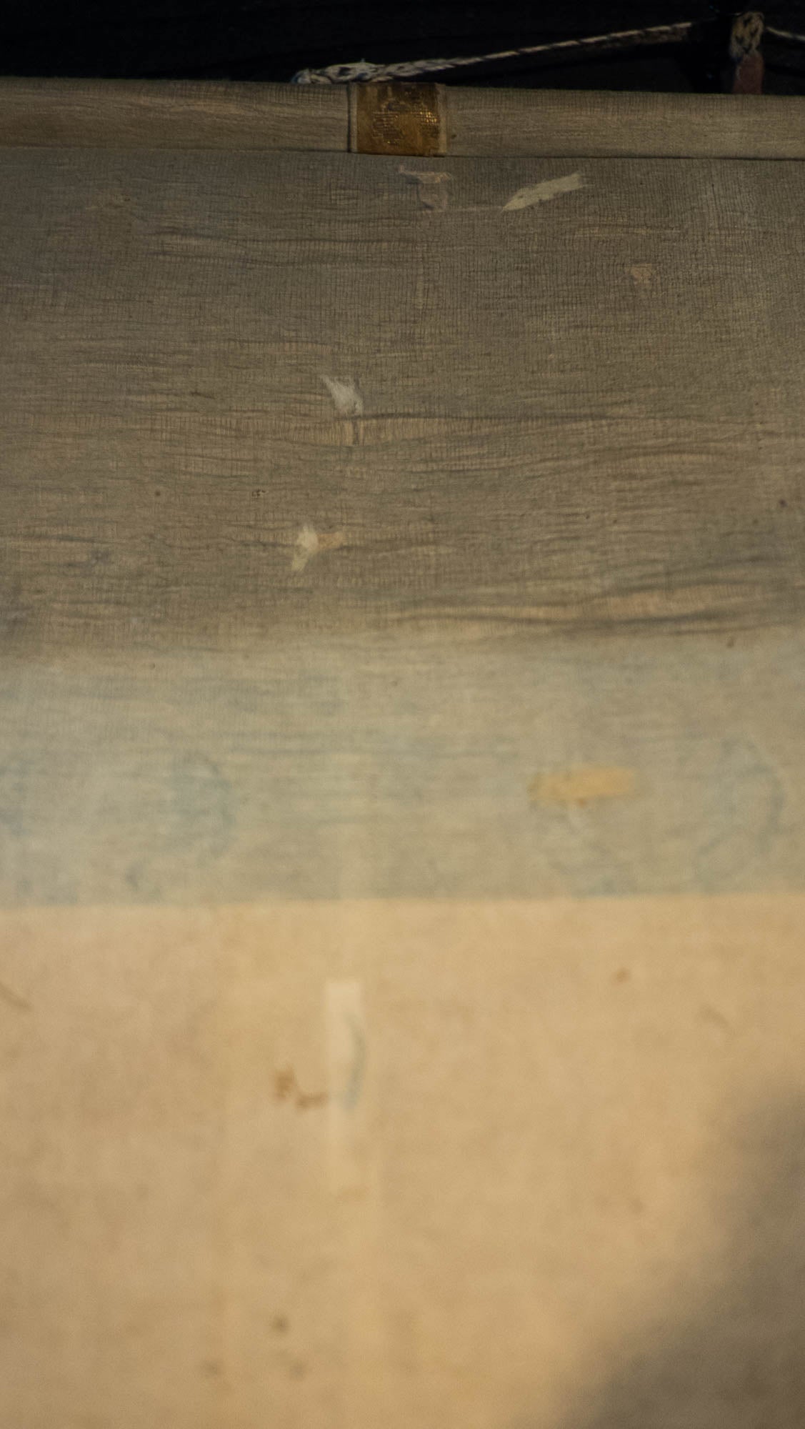 Antique Japanese Raigō Scroll – Amida Buddha Descending with Bodhisattvas – Pure Land Buddhist Hanging Scroll – Spiritual Art for Reflection & Peace