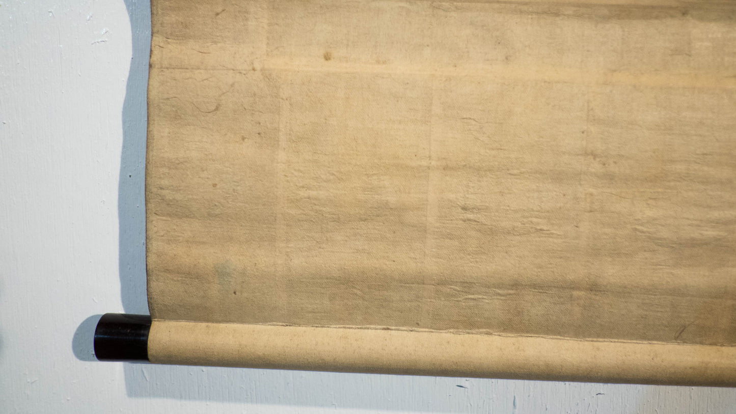 Antique Japanese Raigō Scroll – Amida Buddha Descending with Bodhisattvas – Pure Land Buddhist Hanging Scroll – Spiritual Art for Reflection & Peace