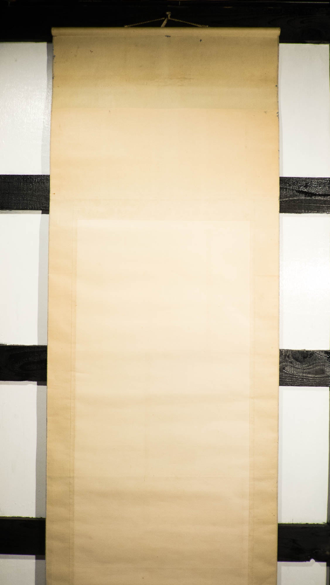 Zen Tranquil Wisdom - Hand-painted Japanese Traditional Hanging Scroll of Buddhist Bodhisattva Painting – Vintage Spiritual Wall Art