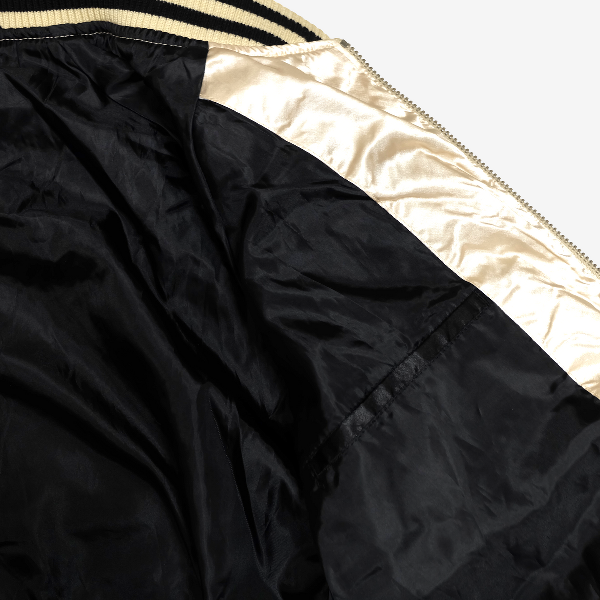 Dogtown Black Dragon Sukajan Jacket Size L | Japanese Embroidered Dragon Souvenir Bomber