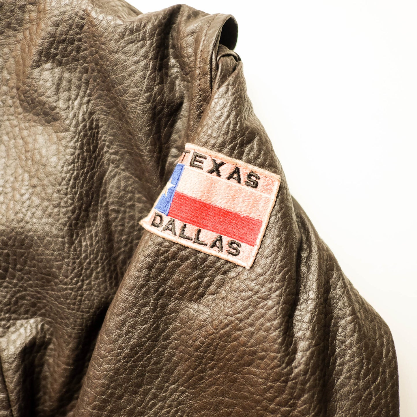 HOUSTON Kids Leather Flight Jacket Size M (3–4 Years) | Miniature Military Bomber Jacket