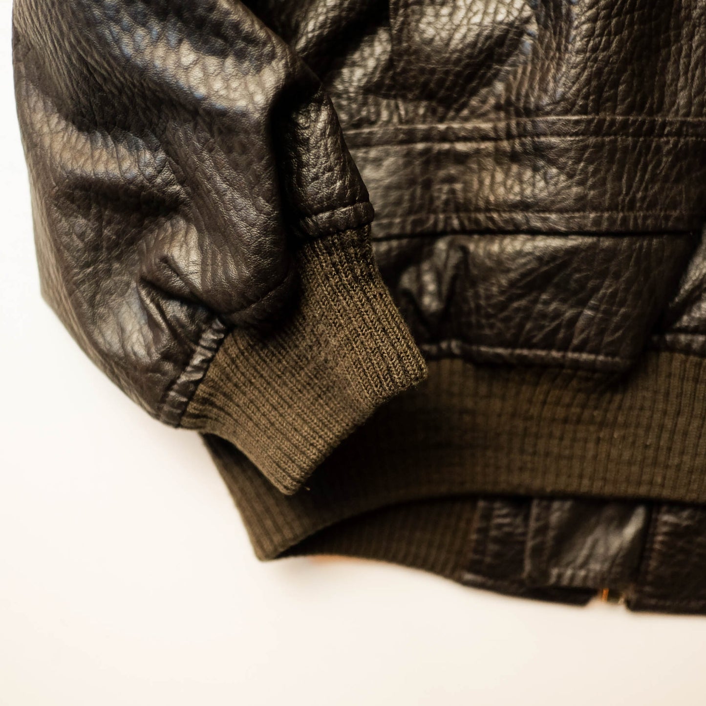 HOUSTON Kids Leather Flight Jacket Size M (3–4 Years) | Miniature Military Bomber Jacket