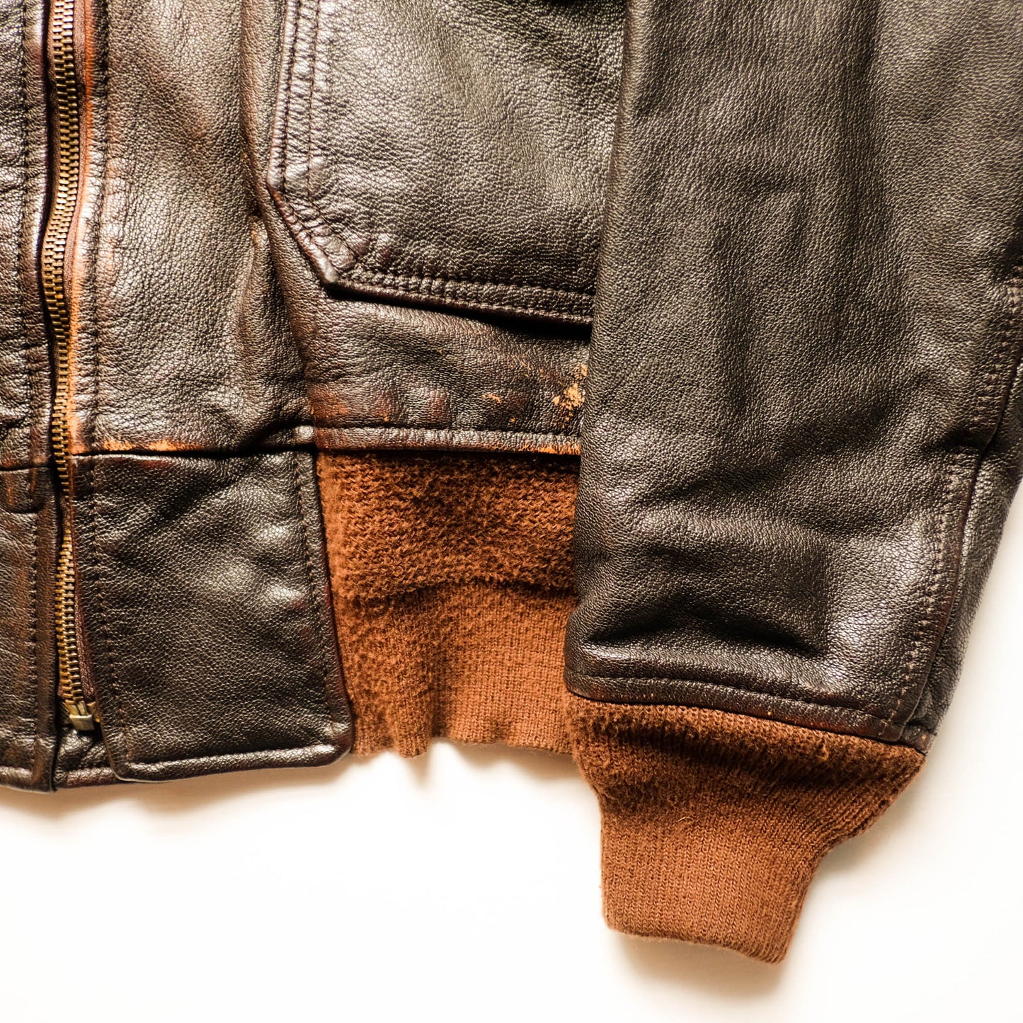 Vintage AVIREX Lonesome Angel Nose Art Leather Flight Jacket | U.S. Navy G-1 Style Bomber Jacket