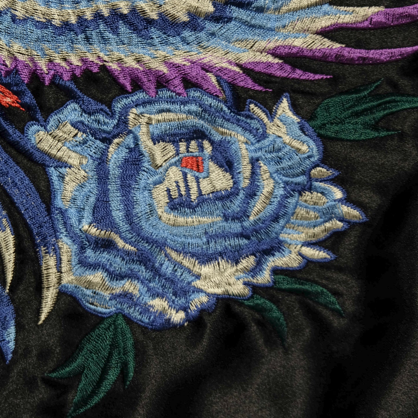 Cute Chic HOSHIHIME Vintage Japanese Japan Pheonix Phoenix Embroidered Yokosuka Jumper Bomber Sukajan Souvenir Jacket S