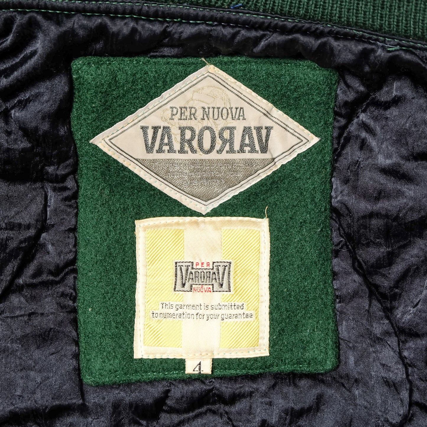 Vintage Varsity Americana Amekaji VARONAV Per Nuova Letterman Stadium Jumper Sutajan Embroidered Bomber Jacket