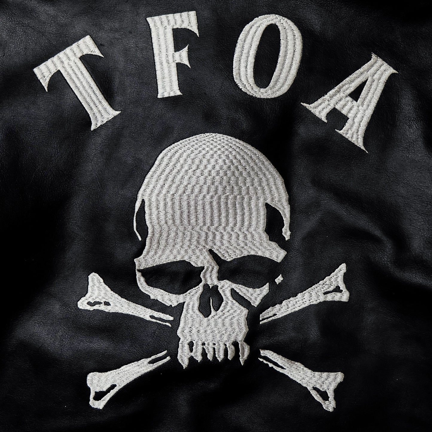 Rare CROWS × WORST T.F.O.A Yanagi Shinji Leather Jacket Size 38 Skull Crossbones Cropped Heads Biker Rider