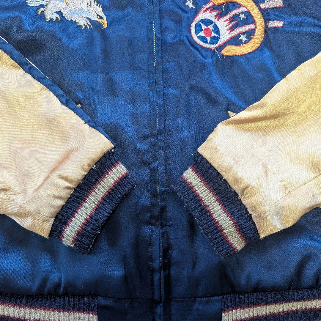 Vintage Tailor Toyo TT11382 Texas Kate Reversible Sukajan Jacket 8148th AC&W Squadron Pin-Up Dragon Japan Size S